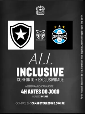 Camarote Firezone - Botafogo x Grêmio
