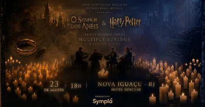 Trilhas de Senhor dos Anéis e Harry Potter à Luz de Velas - Multiply Strings | Nova Iguaçu [23/08]
