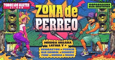 Zona de Perreo + Karaokê en el lounge| Martes 28 de Julio| Copacabana