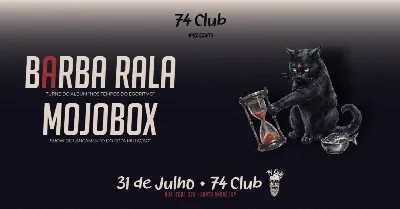 MOJOBOX + BARBA RALA no 74 CLUB em Santo André/SP