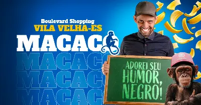 Adorei seu humor, Negro!  Com Macaco.
