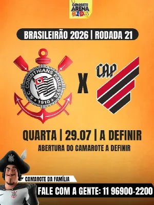 Corinthians x Athlético PR - Camarote Arena Kids
