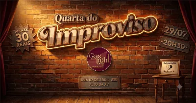 QUARTA DO IMPROVISO / IMPROVISO E HUMOR em CURITIBA