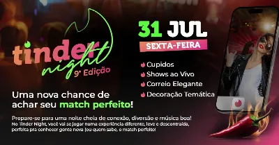 Tinder Night no St. Johns - 9º Edição
