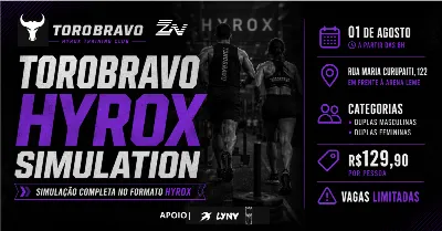 Simulado Hyrox Toro Bravo x Kura Club
