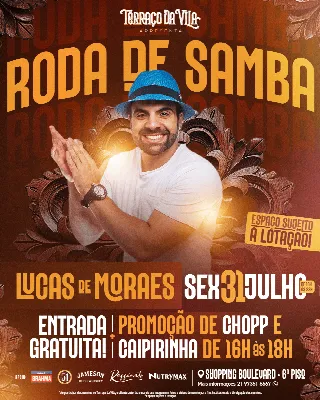 LUCAS DE MORAES NO TERRAÇO DA VILA