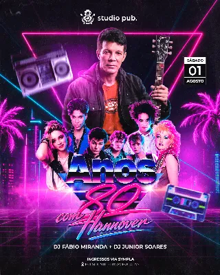 ANOS 80 @StudioPub 01/08